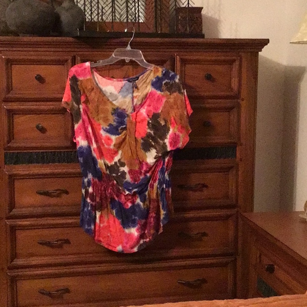 XL Women’s Multicolor Tie-Dye Women's Top by Daisy Fuentes